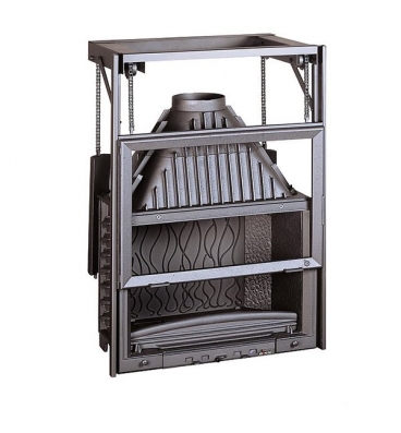 Чугунная каминная топка Invicta Hearth 800 Wide Vision lifting door